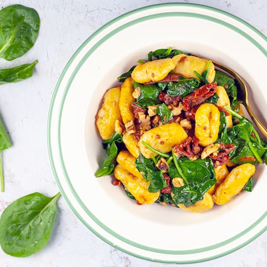 Gnocchi met spinazie