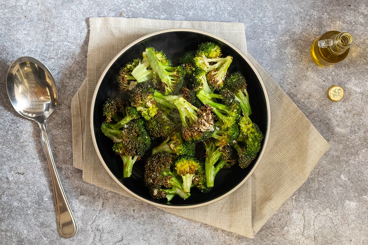 Geroosterde broccoli uit de airfryer