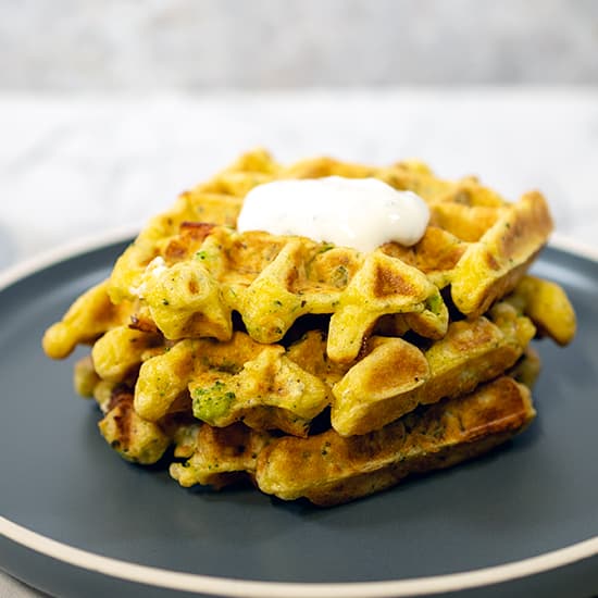 Groentewafels met feta