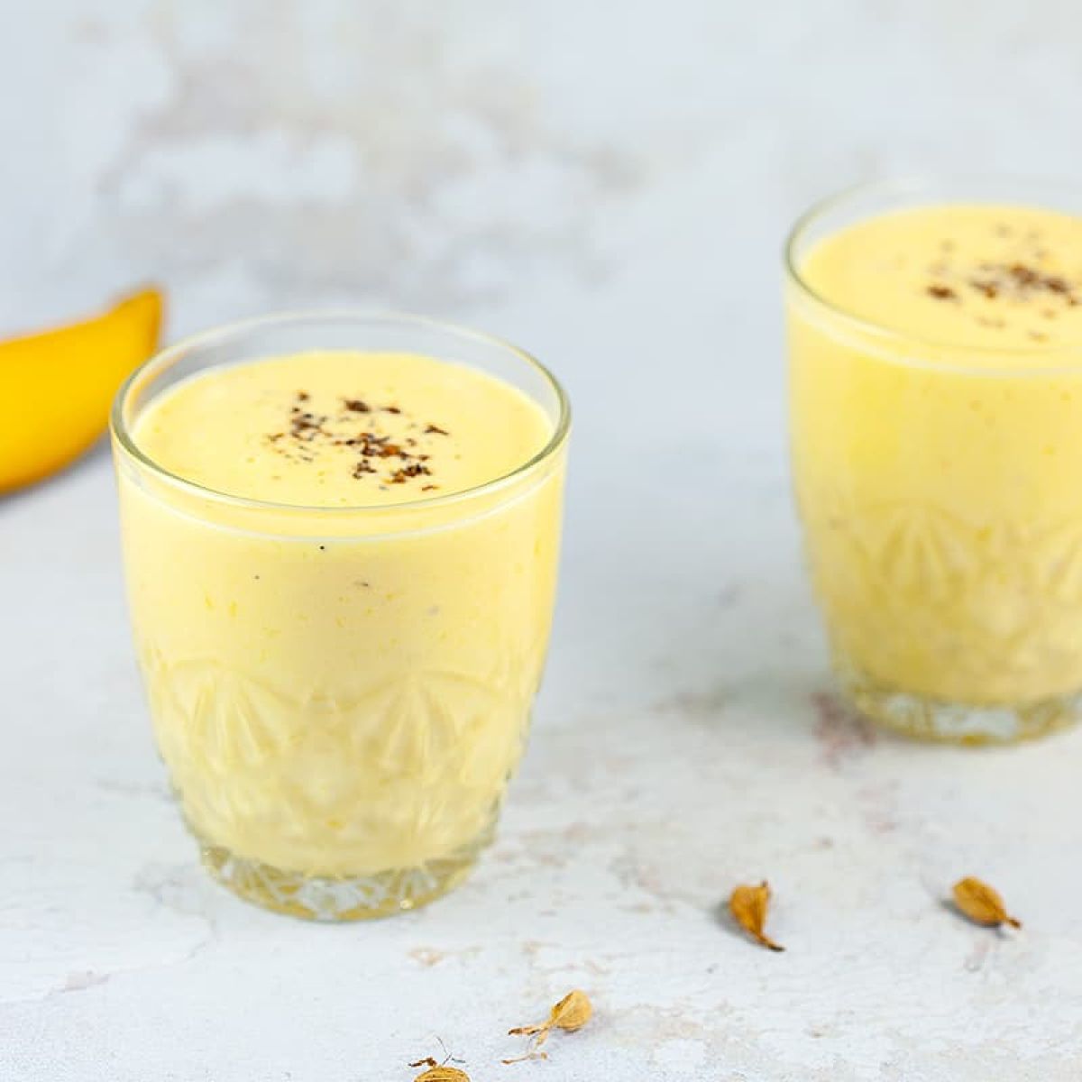 Mango lassi (zoete mango drink)