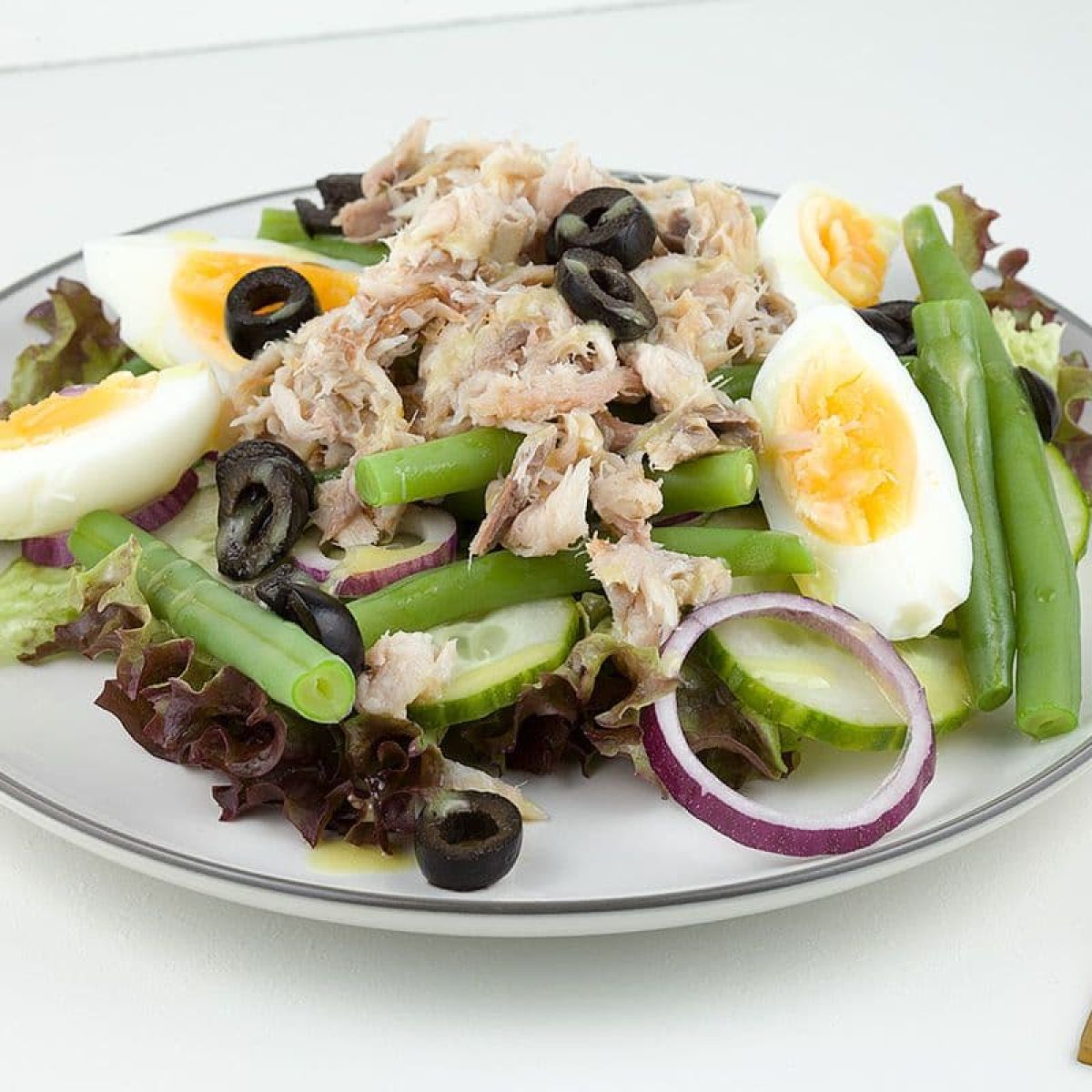 Gerookte makreelsalade