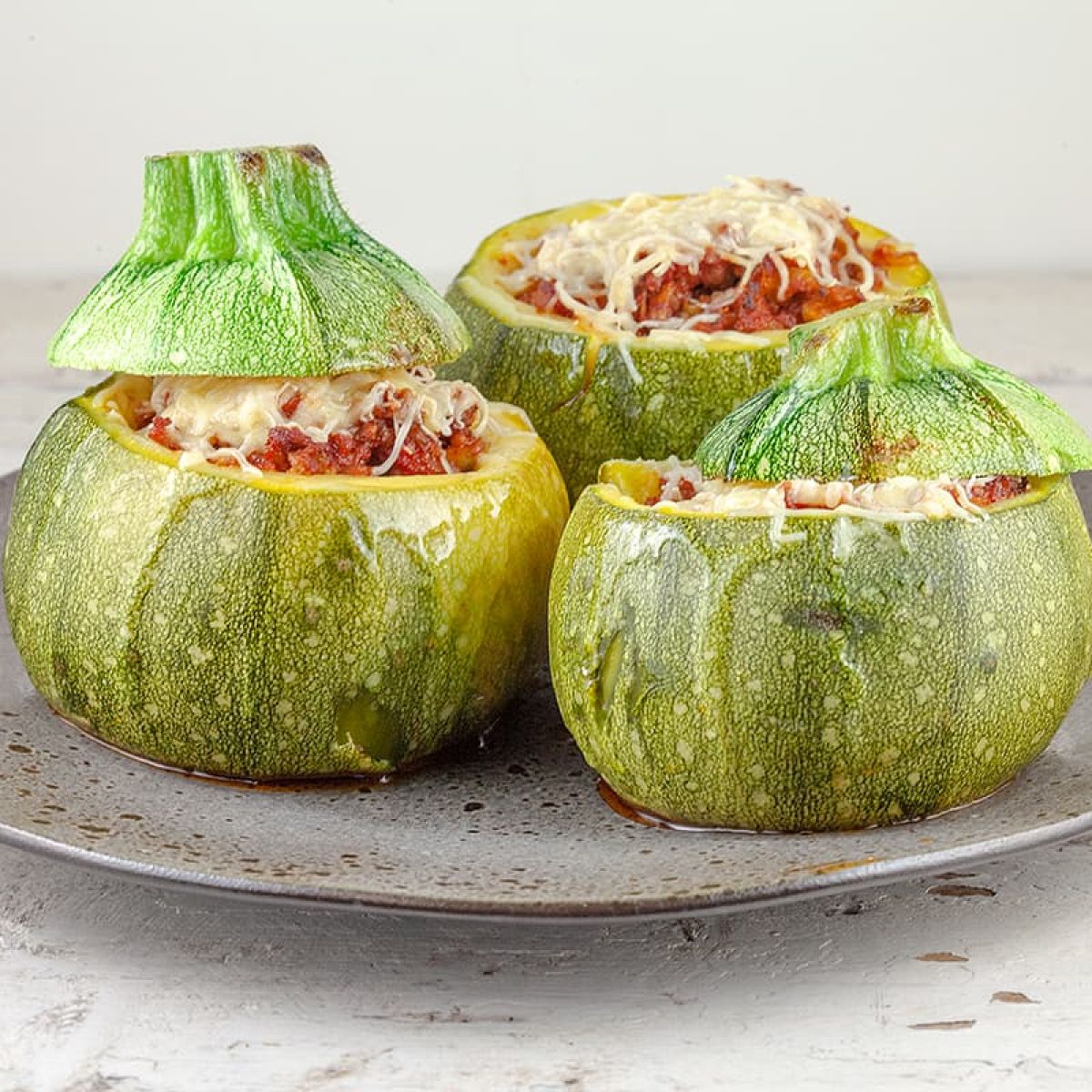 Gevulde courgette met gehakt