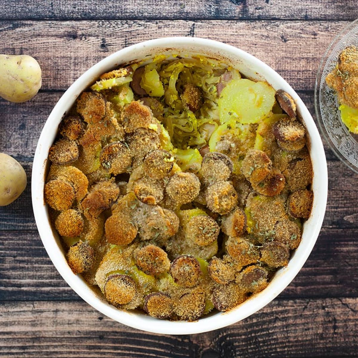 Zuurkoolschotel met rookworst