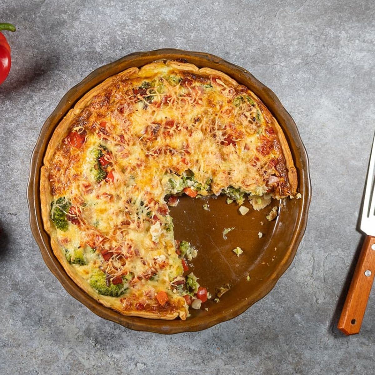 Broccoli quiche