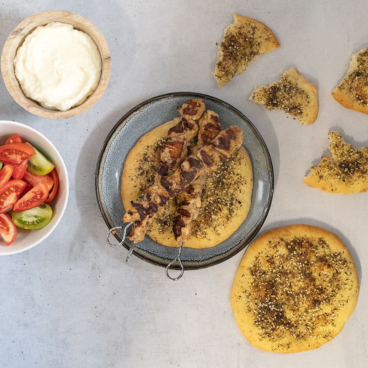 Shish tawook - Libanese kipspiesjes