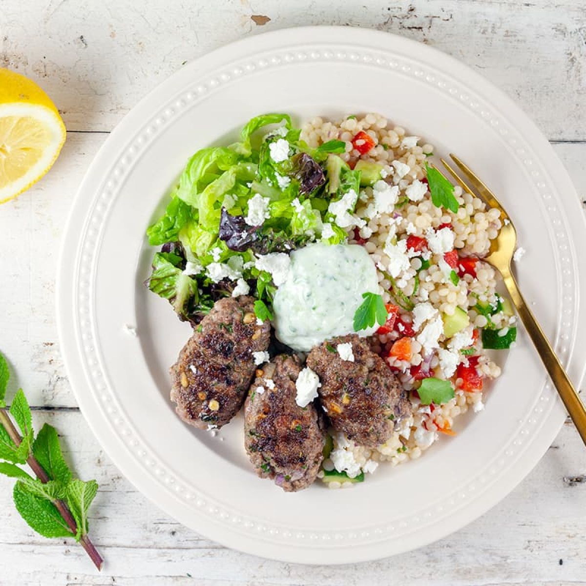 Kofta met parelcouscous