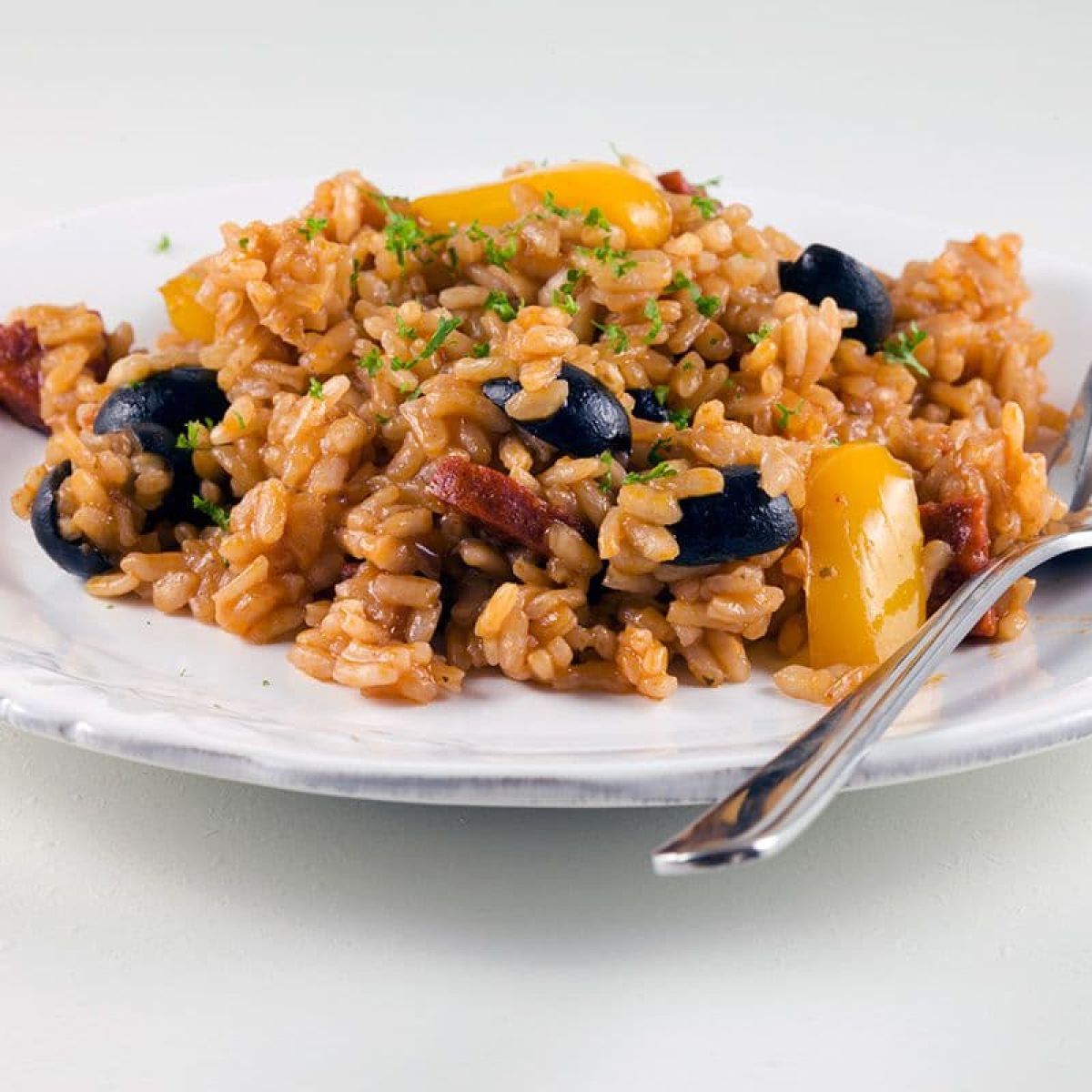 Risotto met chorizo en paprika