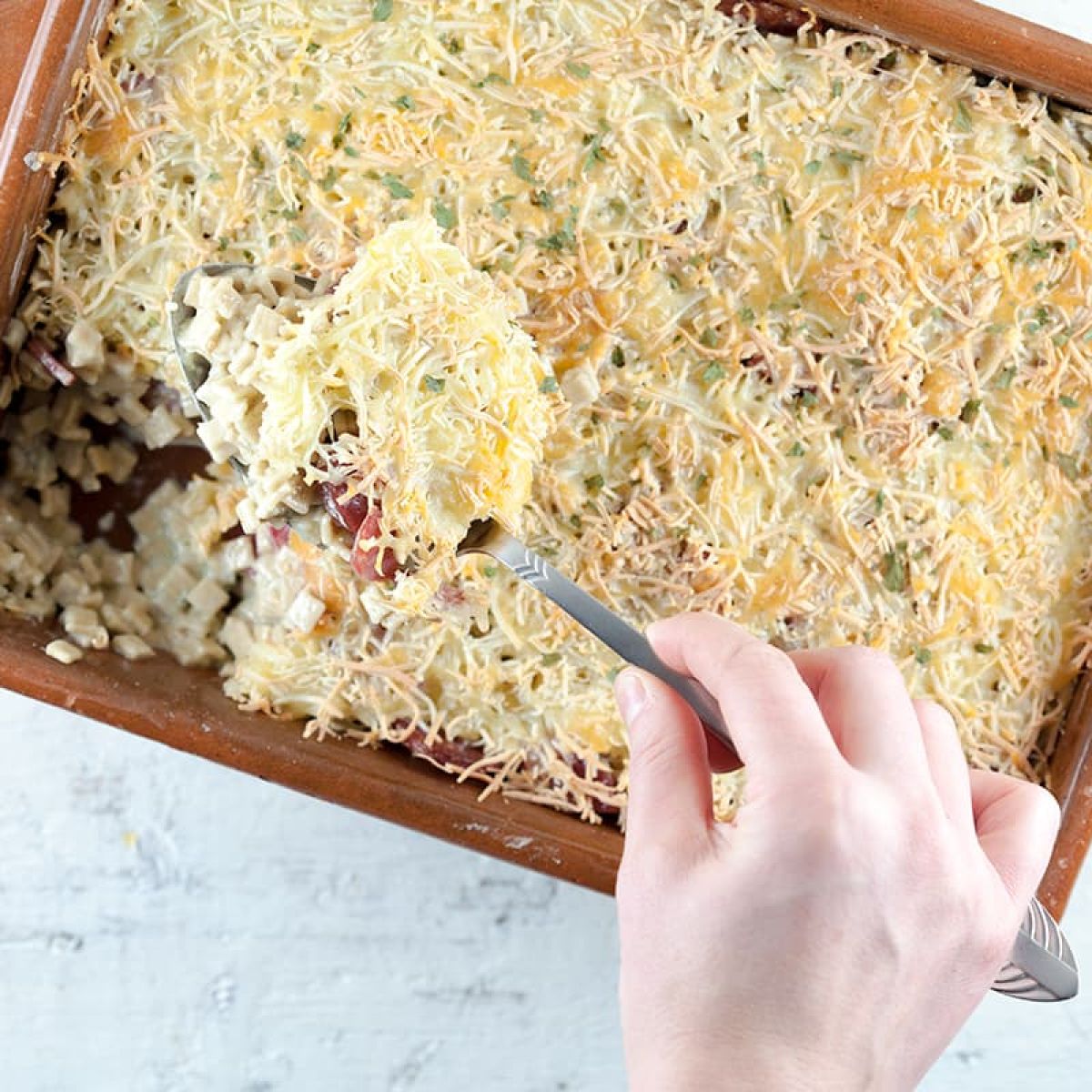 Pasta ovenschotel met chorizo