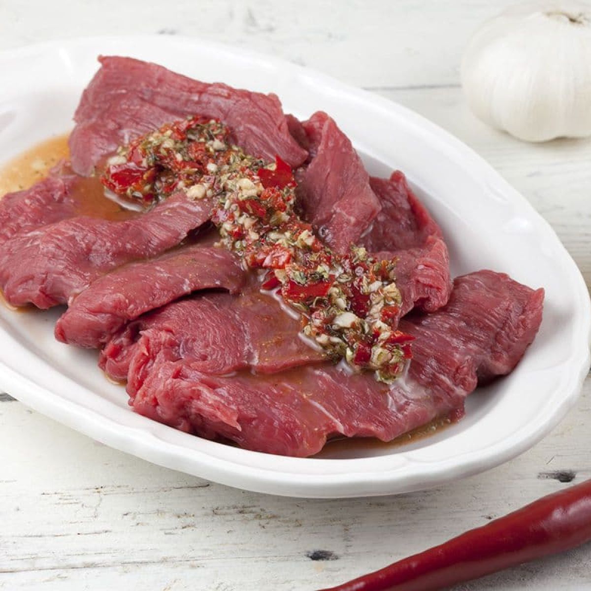 Piri piri marinade voor biefstuk