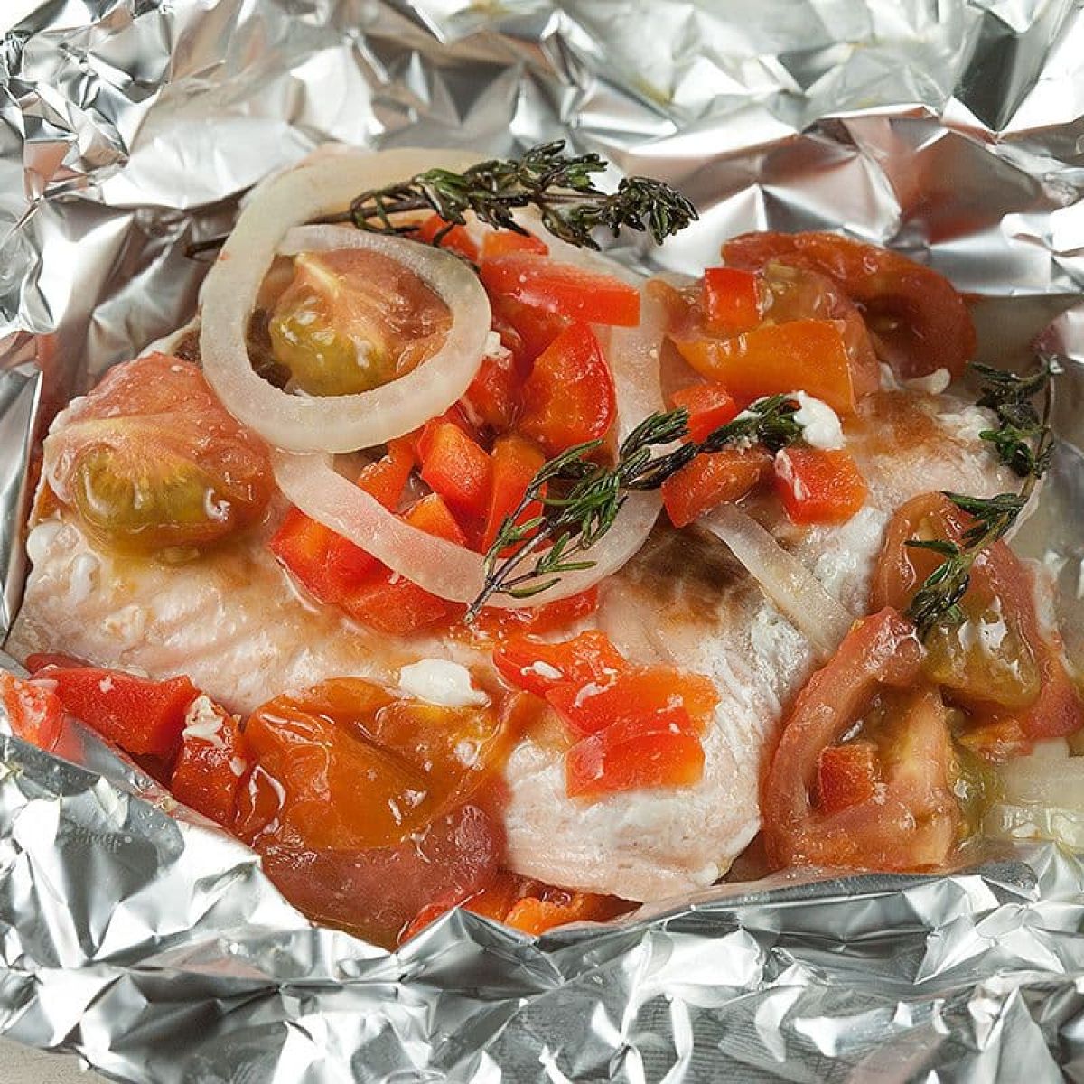 Zalmpakketje uit de oven