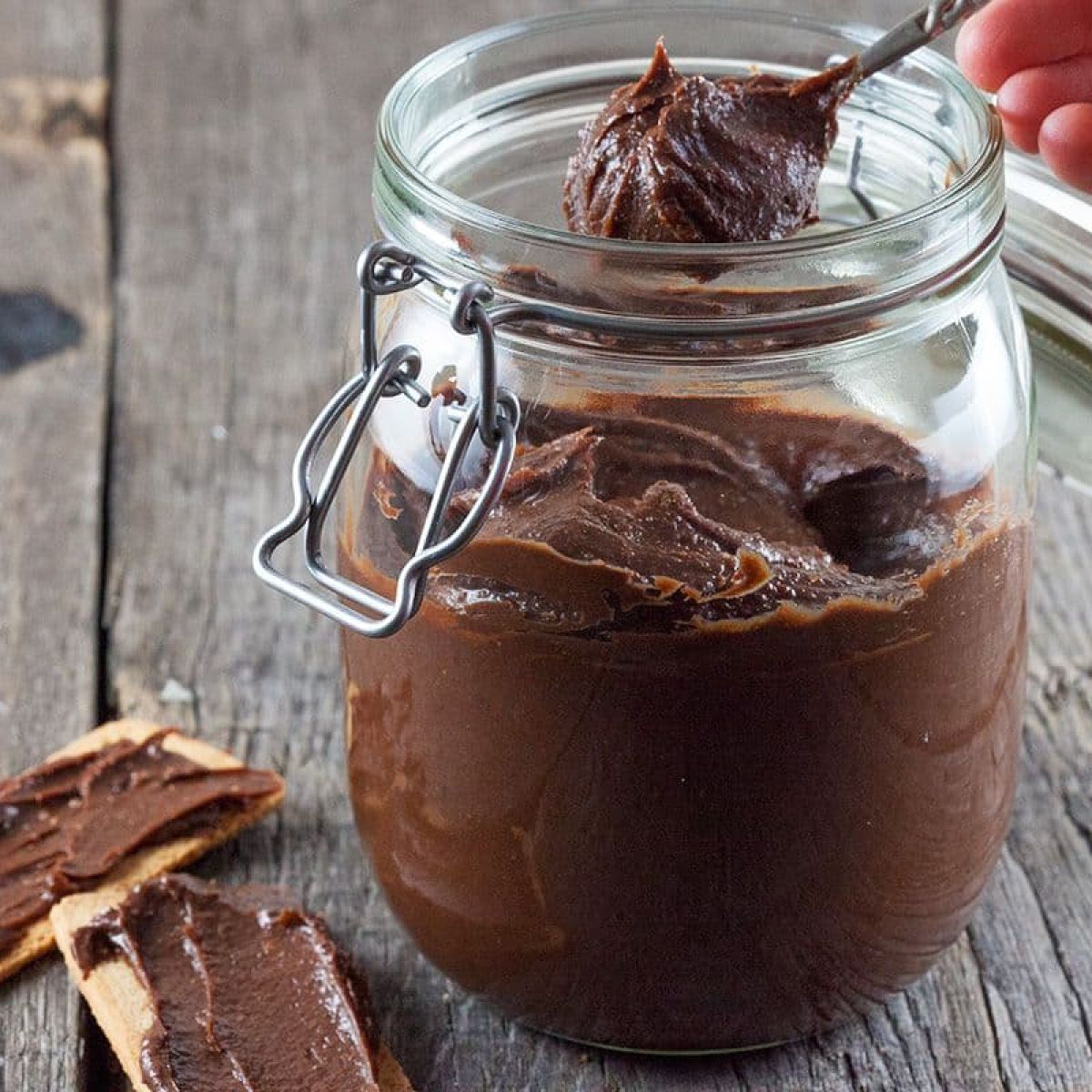 Zelfgemaakte nutella