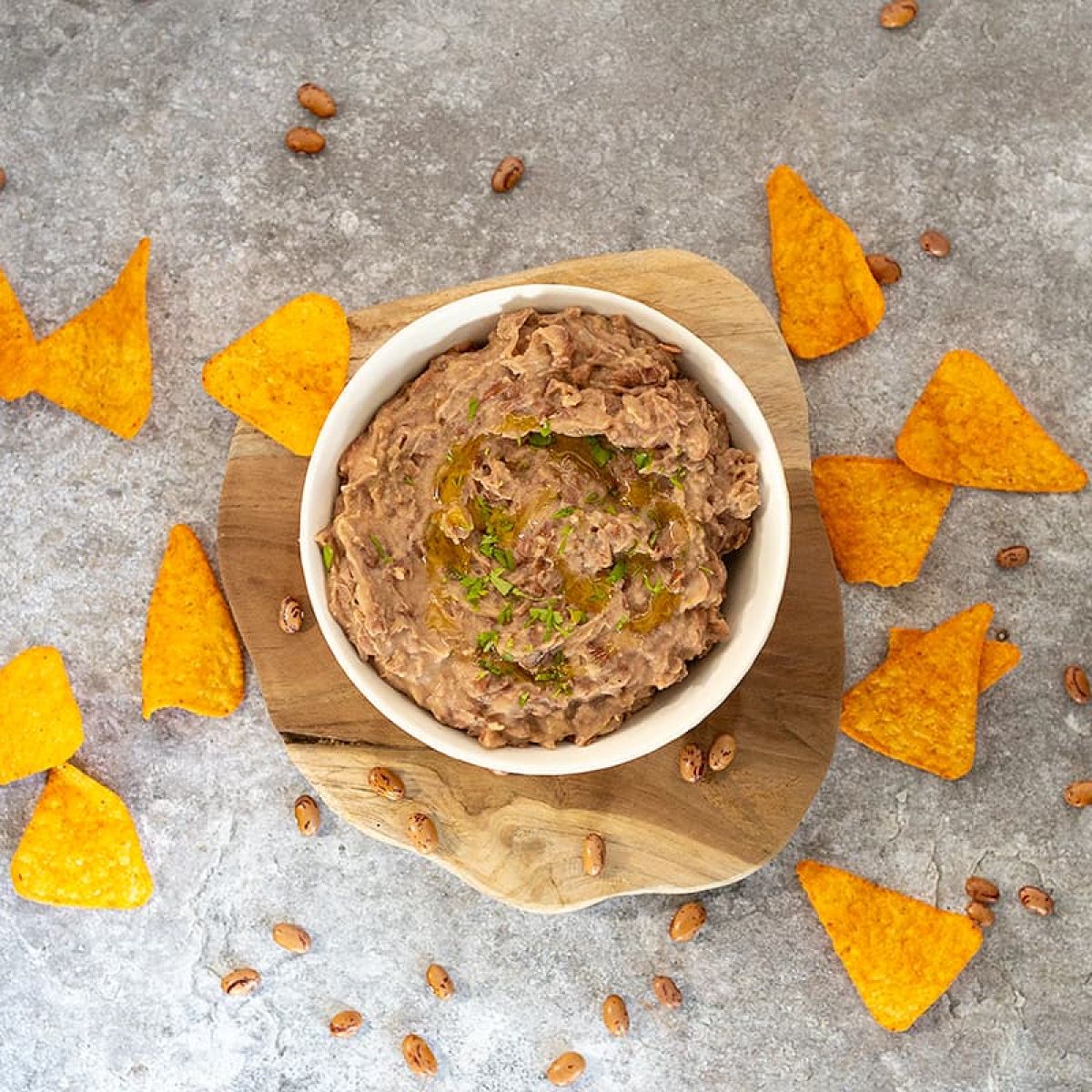 Refried beans - Mexicaanse bonenpuree om mee te dippen