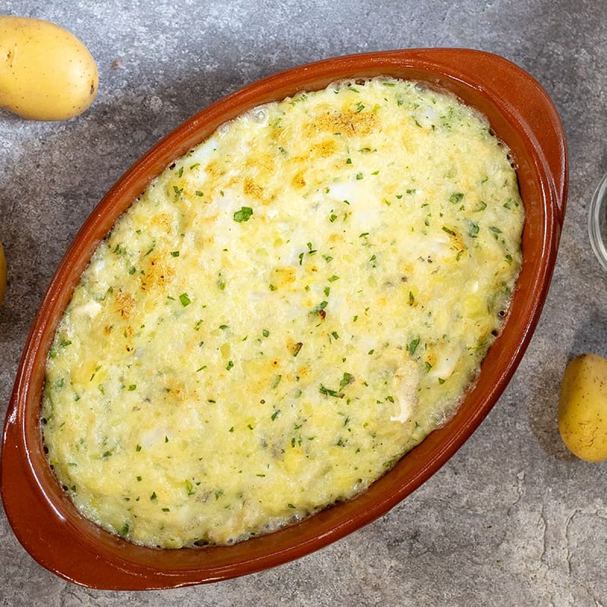 Brandade de morue - romige puree met kabeljauw en olijfolie