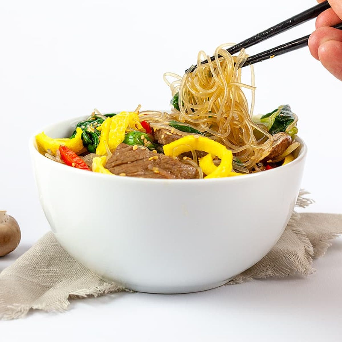Japchae - Koreaanse noedels
