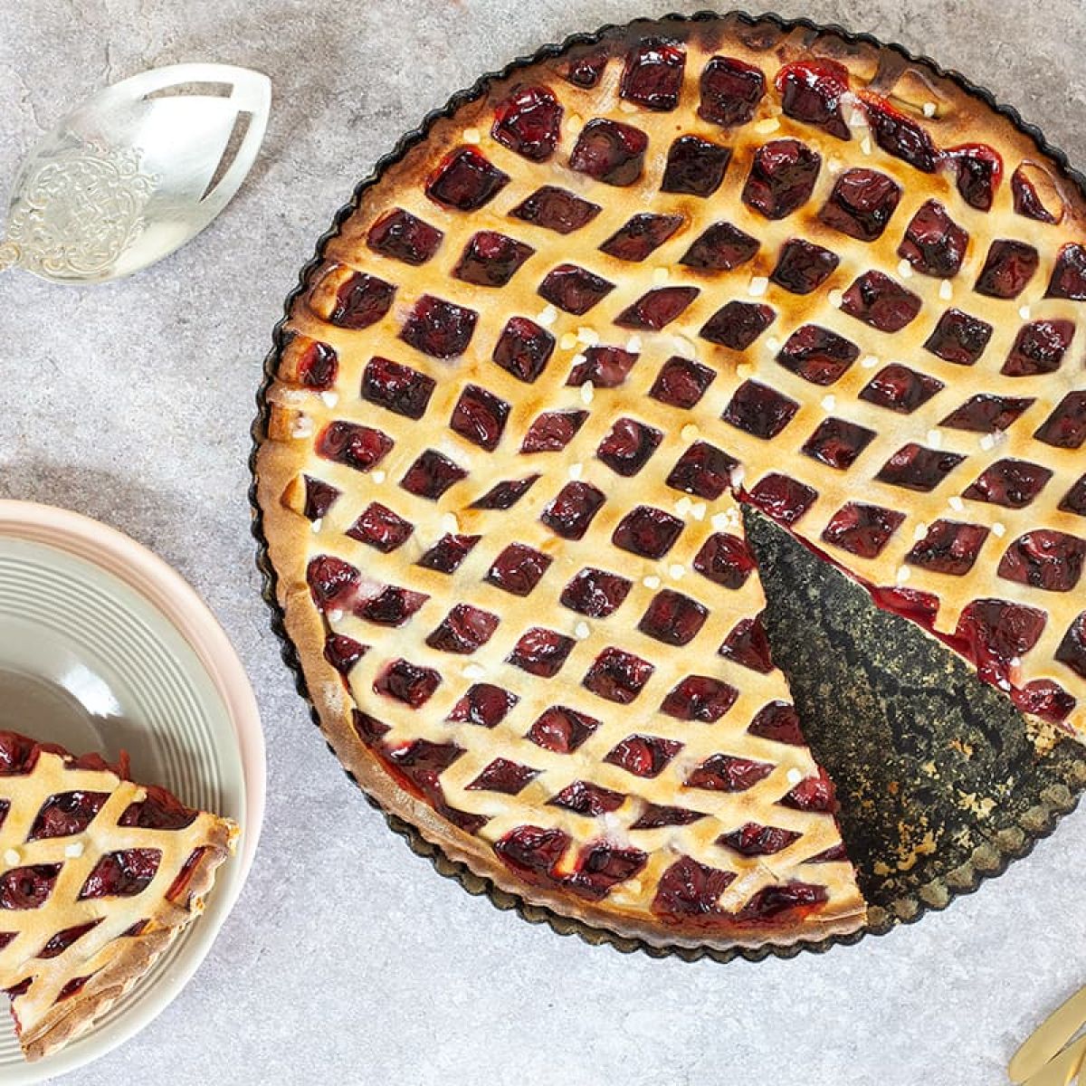 Kersenvlaai (Limburgs recept)
