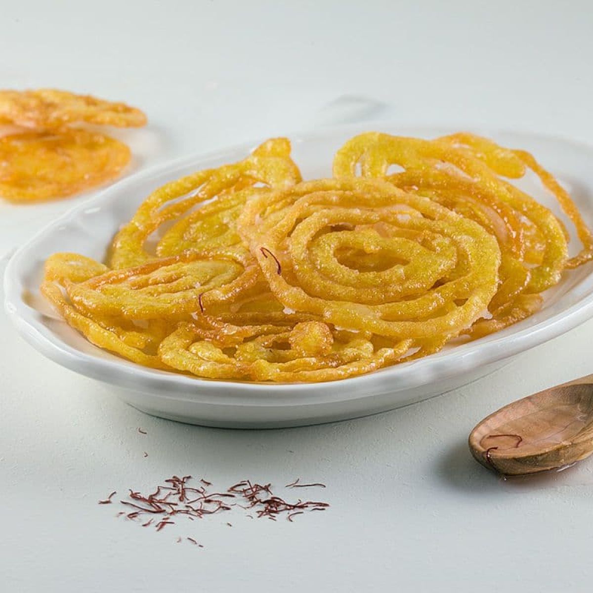 Jalebi - Indiase krokante spiraaltjes in suikersiroop