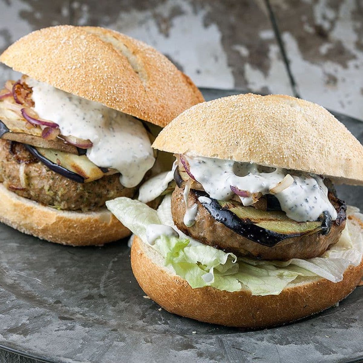 Lamsburger met truffelmayonaise