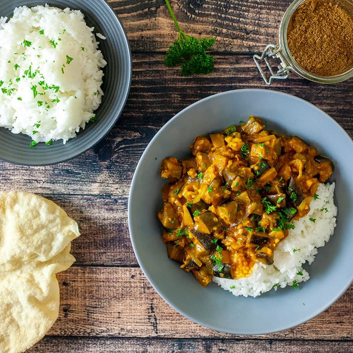 Aubergine curry