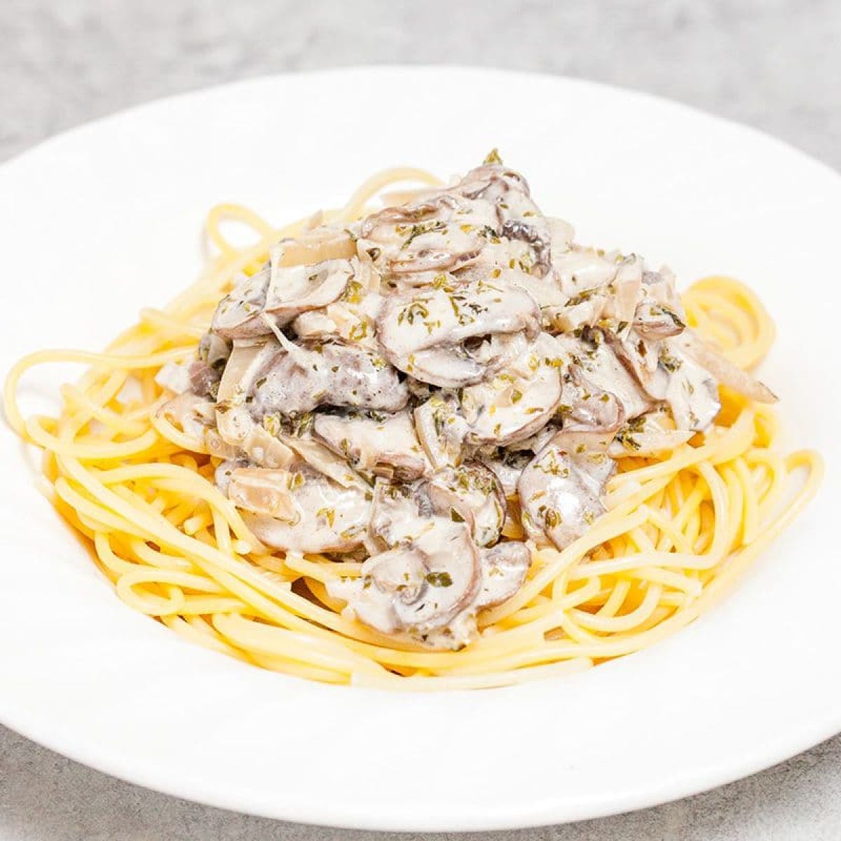 Pasta met champignonsaus