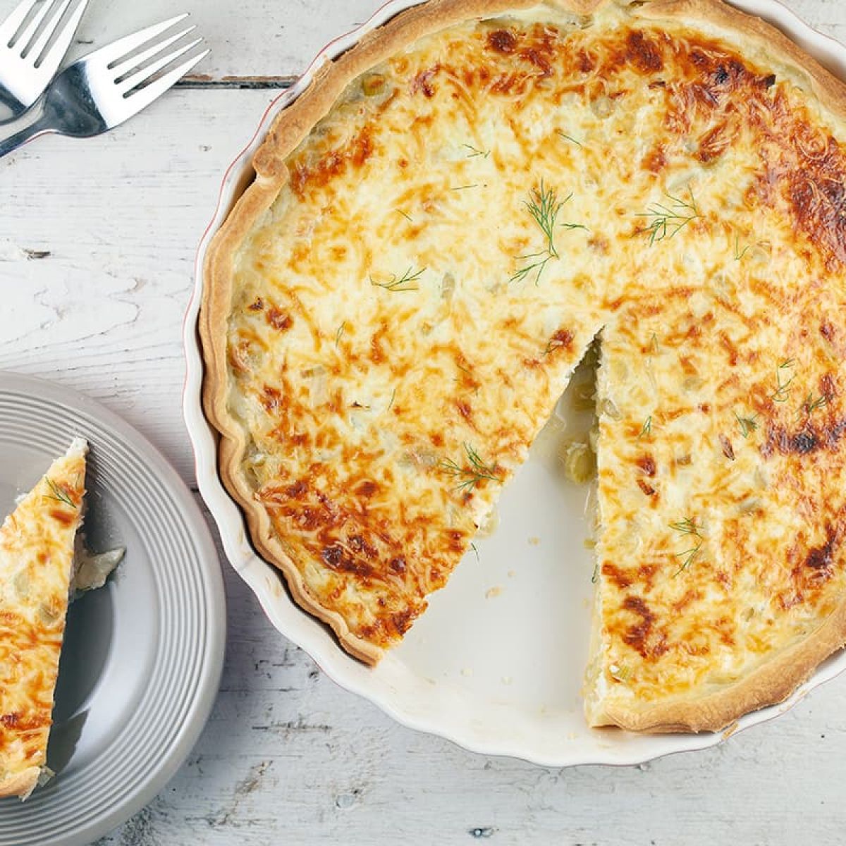 Venkelquiche - vegetarisch recept met Ricard