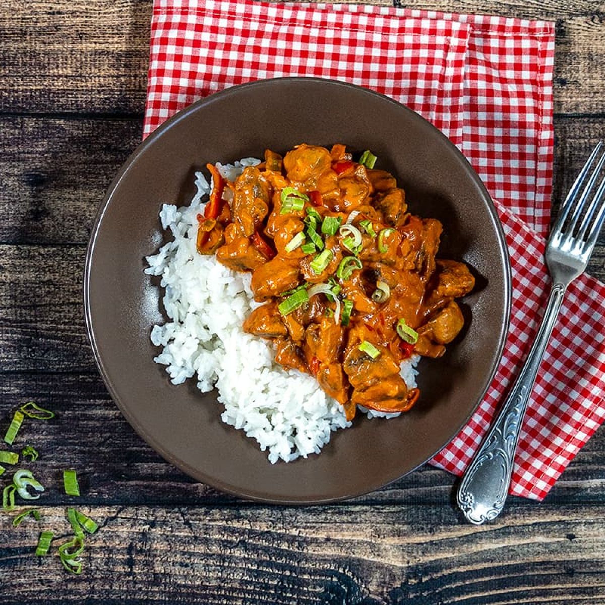 Vegetarische stroganoff