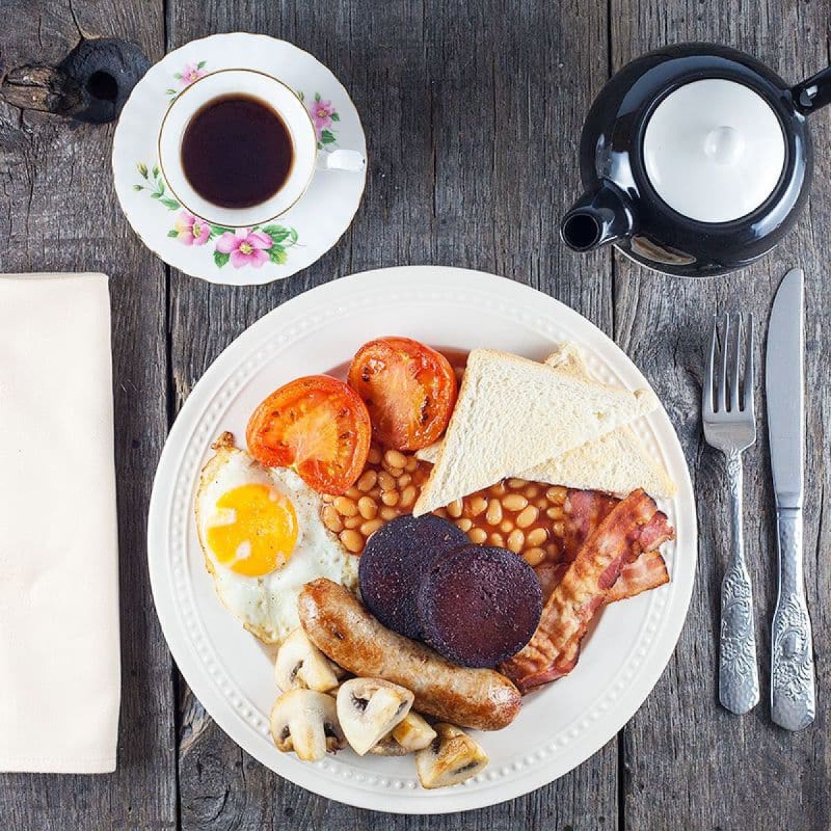 Engels ontbijt (Full English breakfast)