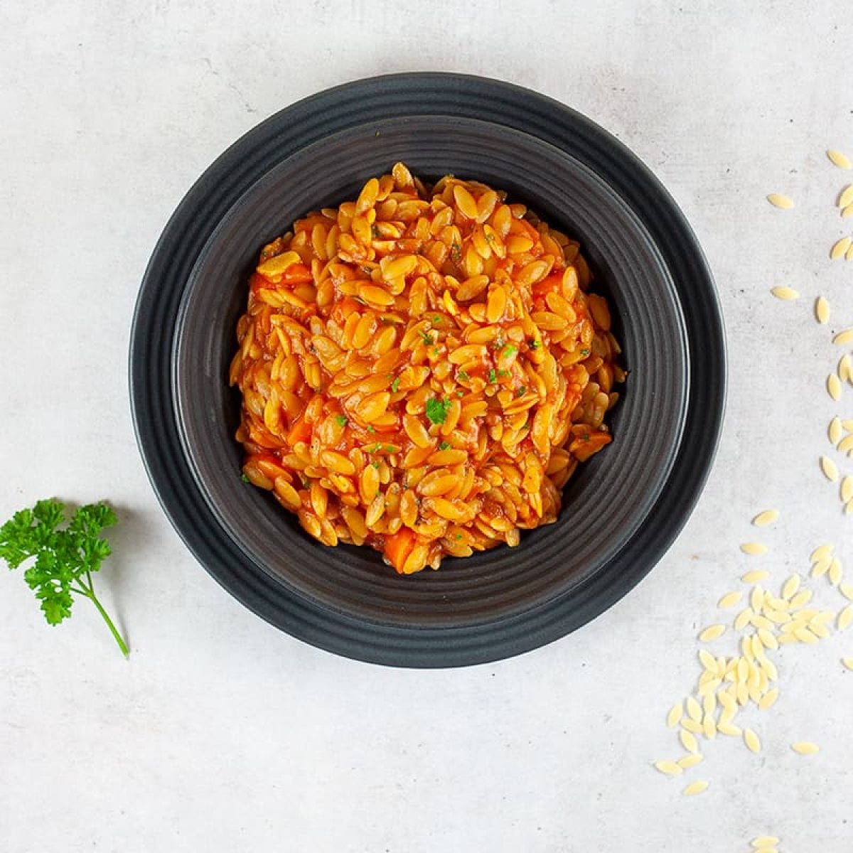 Griekse orzo in tomatensaus - vol van smaak