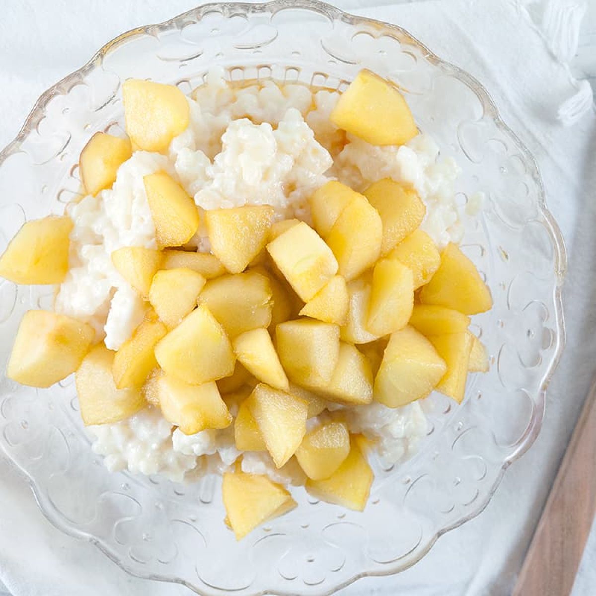 Makkelijke rijstpudding met appel