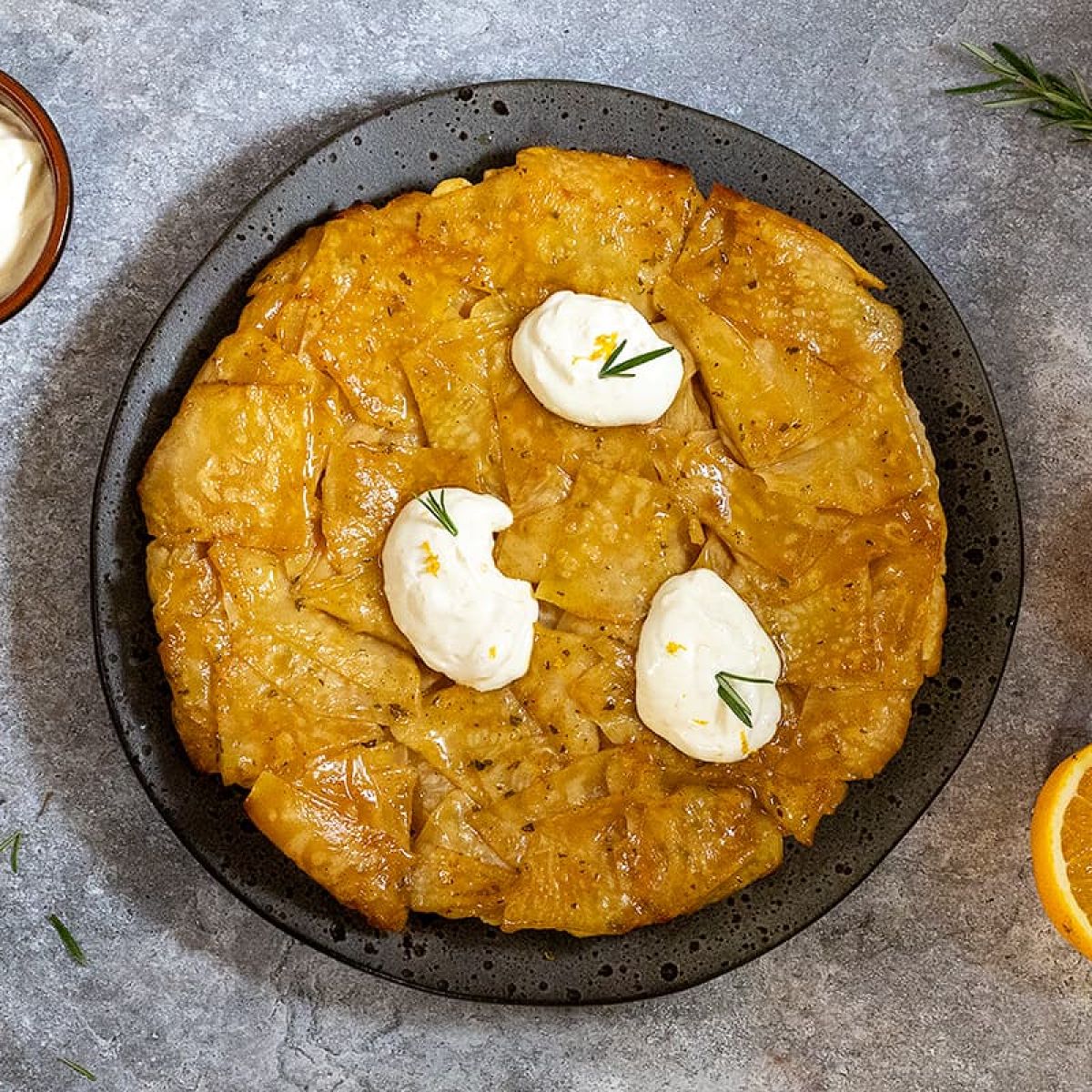 Knolselderij tarte tatin - vegetarisch en hartig