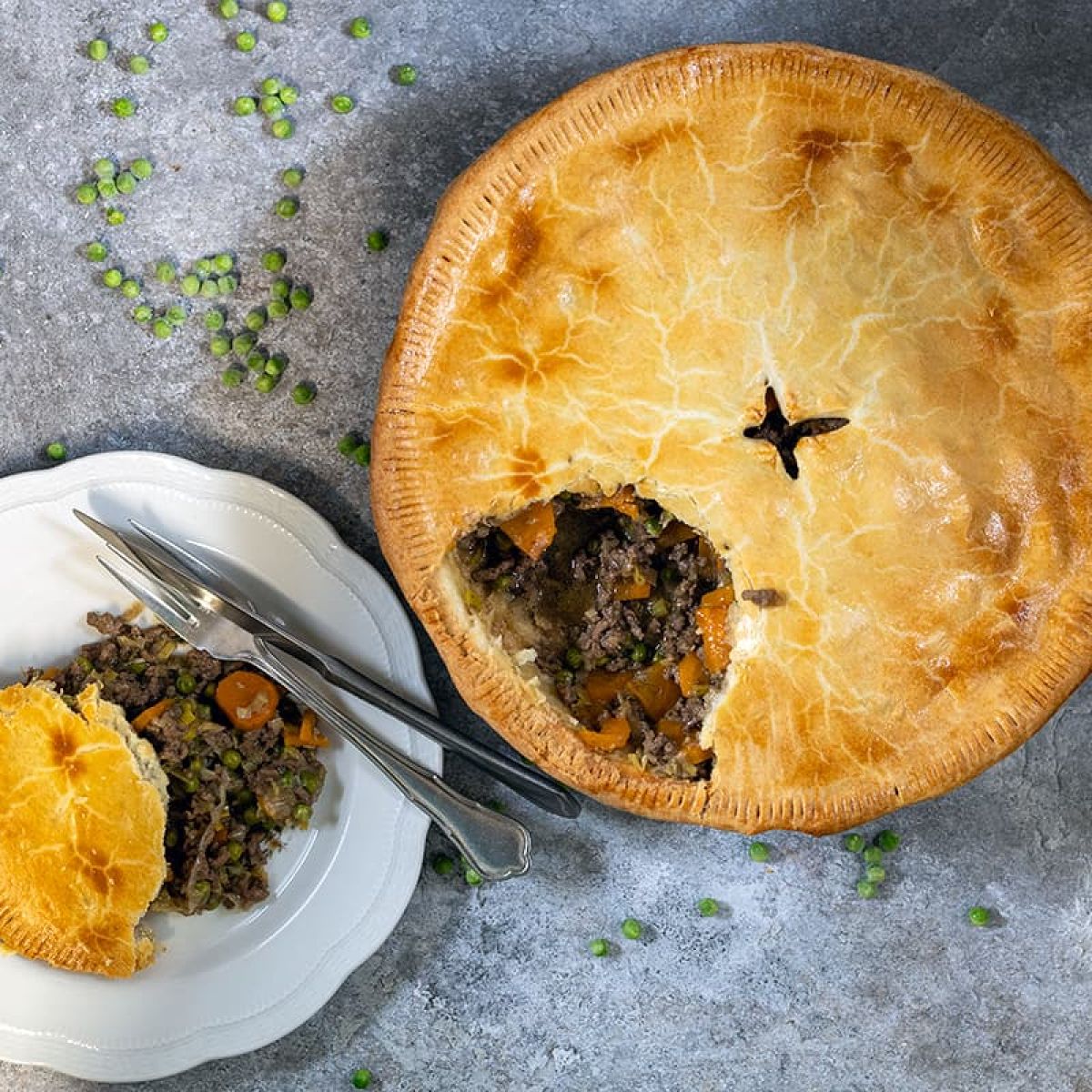 Engelse meat pie op traditionele wijze