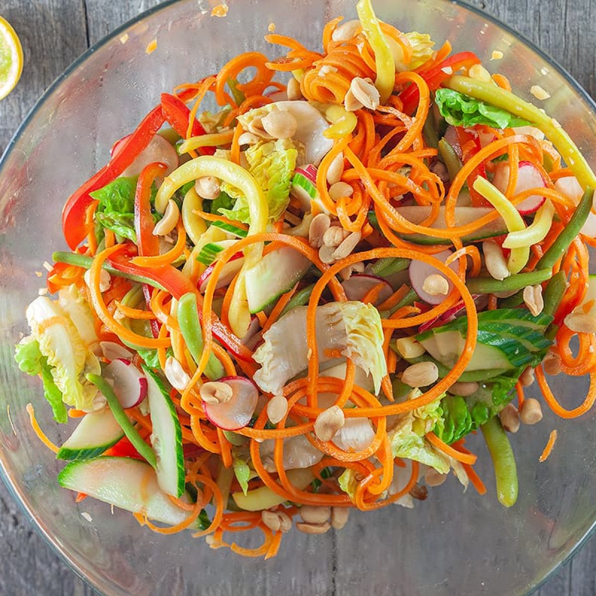Oosterse salade met yuzu dressing