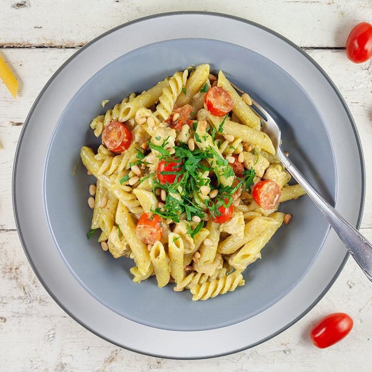 Pasta pesto met kip - simpel recept en snel klaar