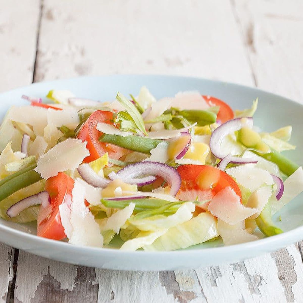 Dragonsalade met sperziebonen