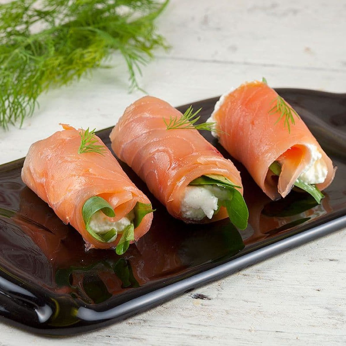 Zalmrolletjes - heel makkelijk recept
