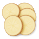 Ingrediënt: Aardappelschijfjes, gemiddeld