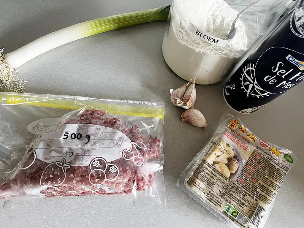 Pangsit goreng ingrediënten