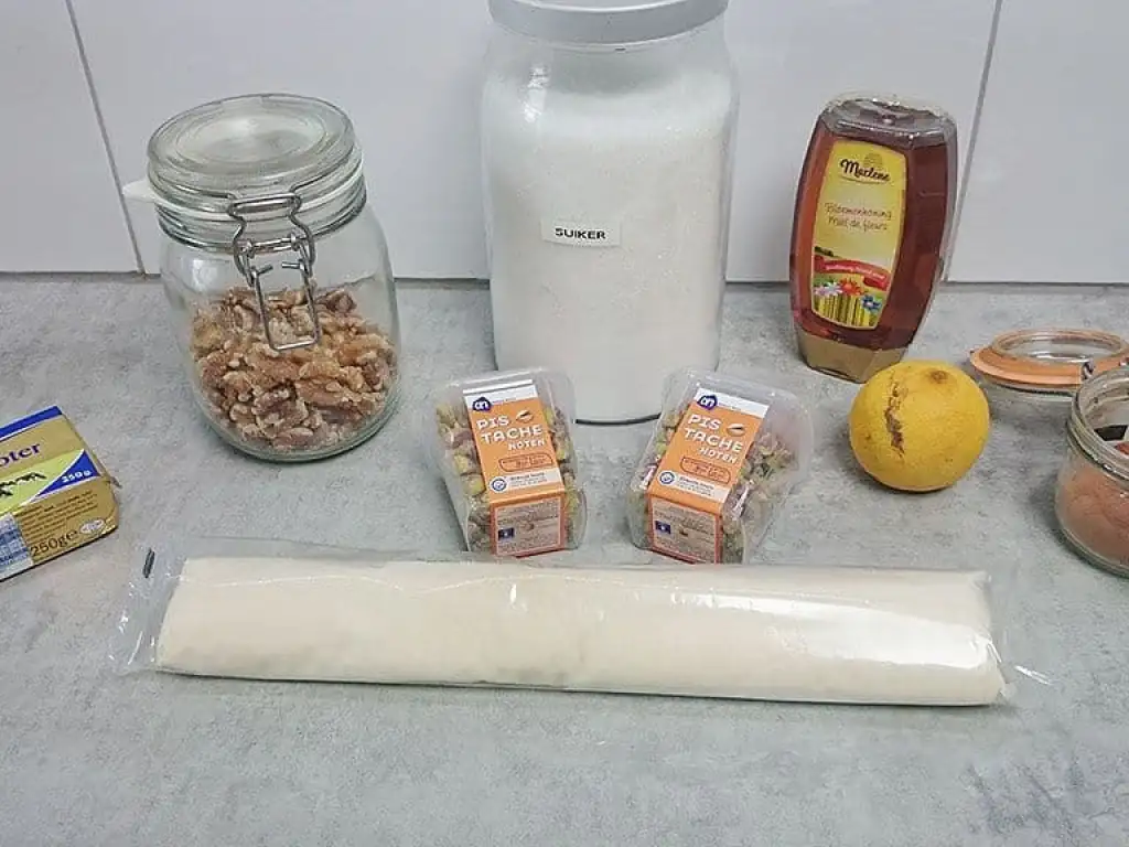 Baklava ingrediënten