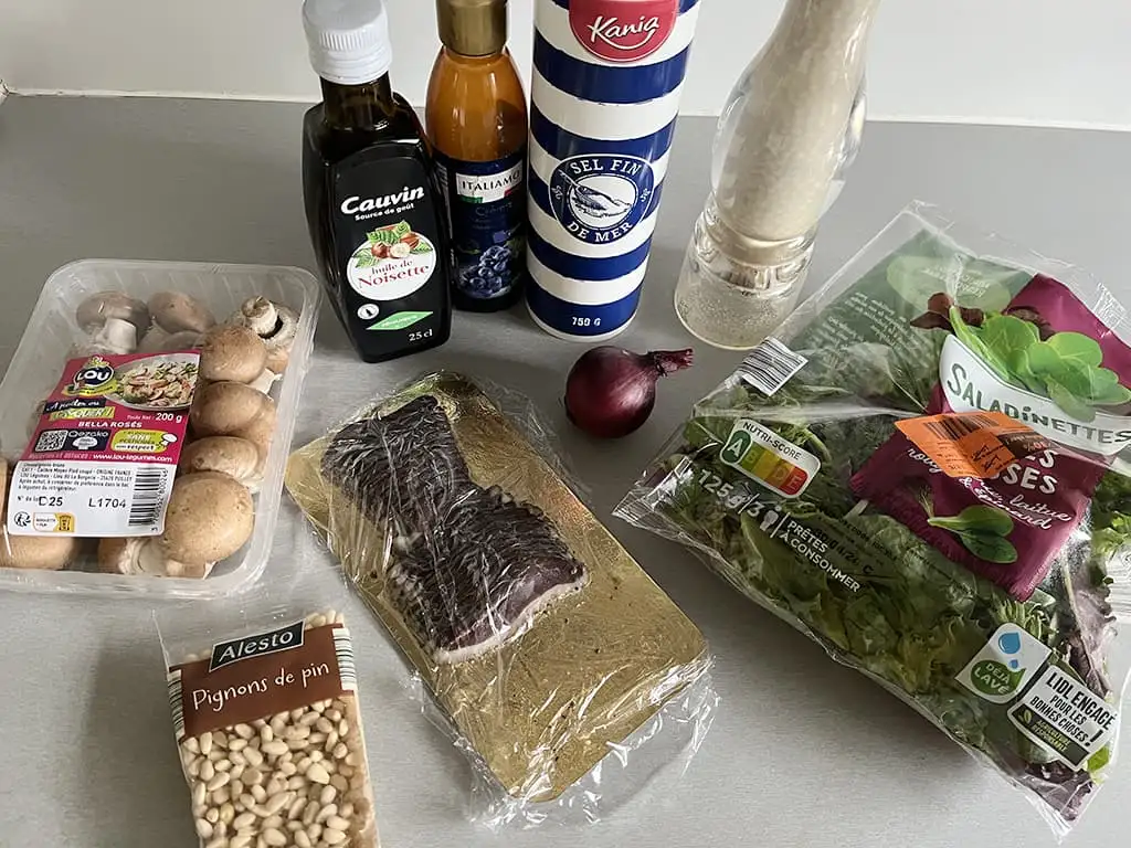 Gerookte eendenborst bonbon ingrediënten
