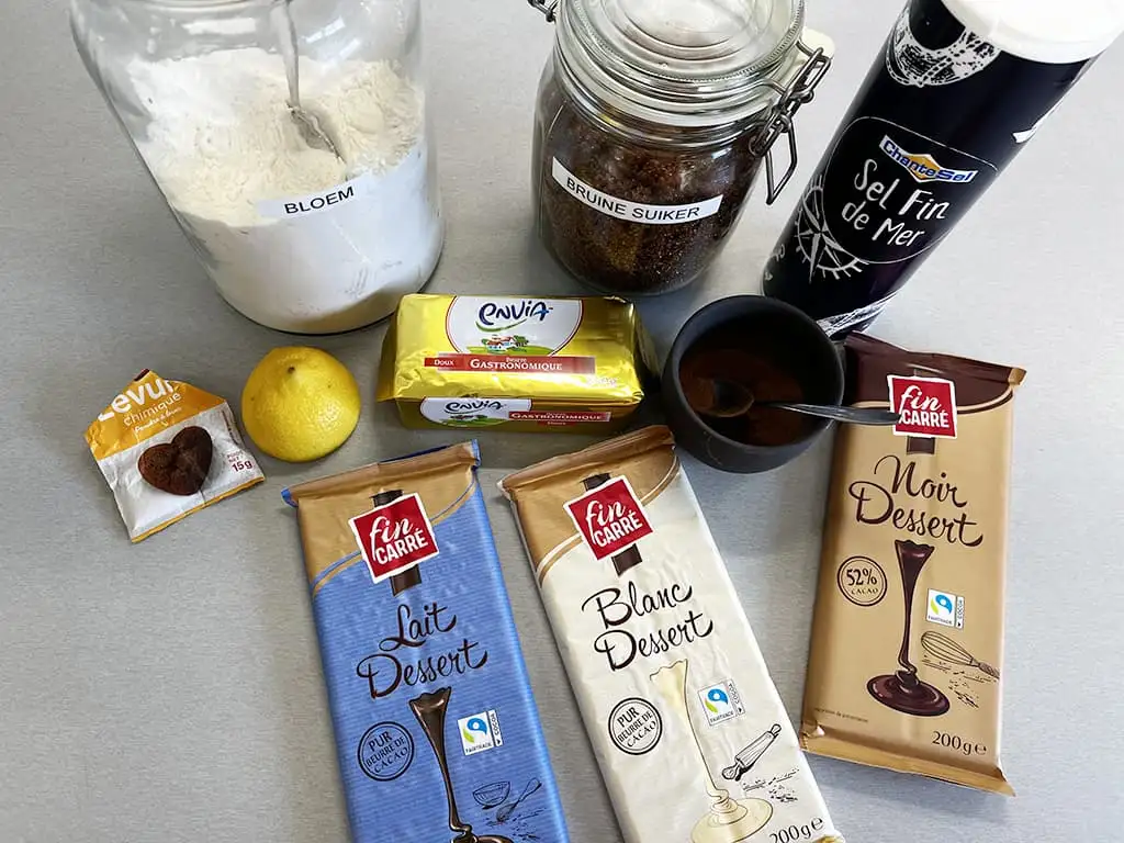 Chocolade pepernoten ingrediënten