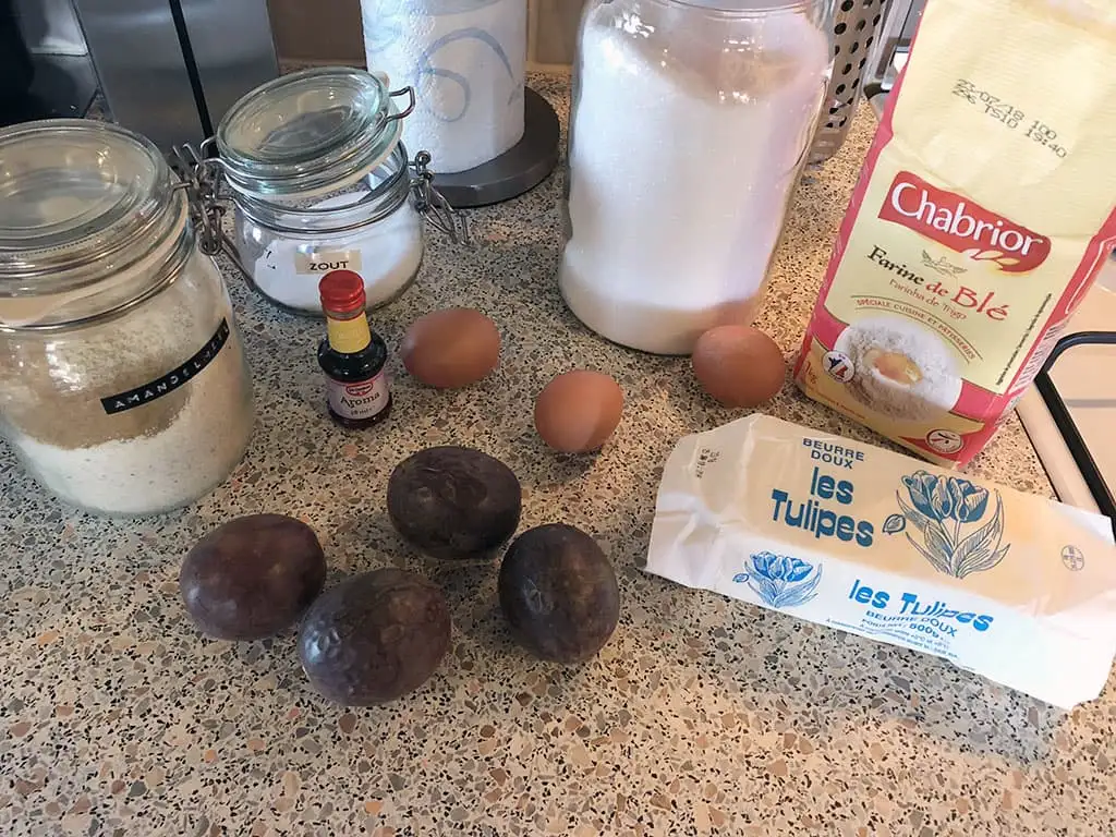 Frangipane en passievrucht taart ingrediënten