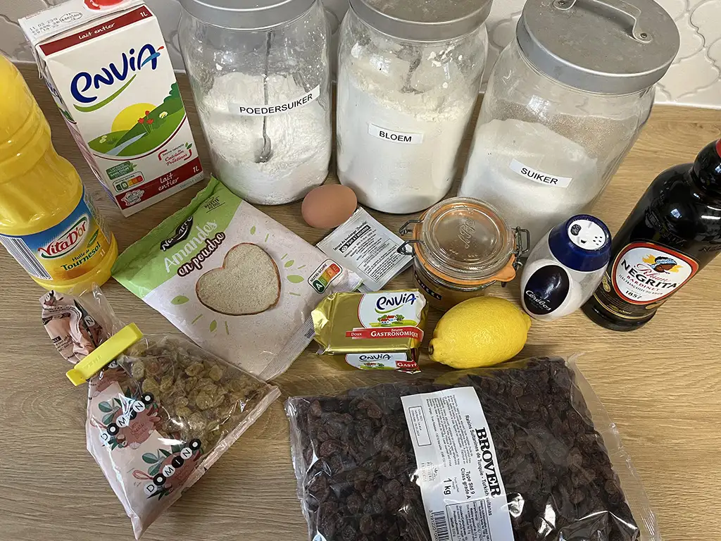 Kerststol ingrediënten