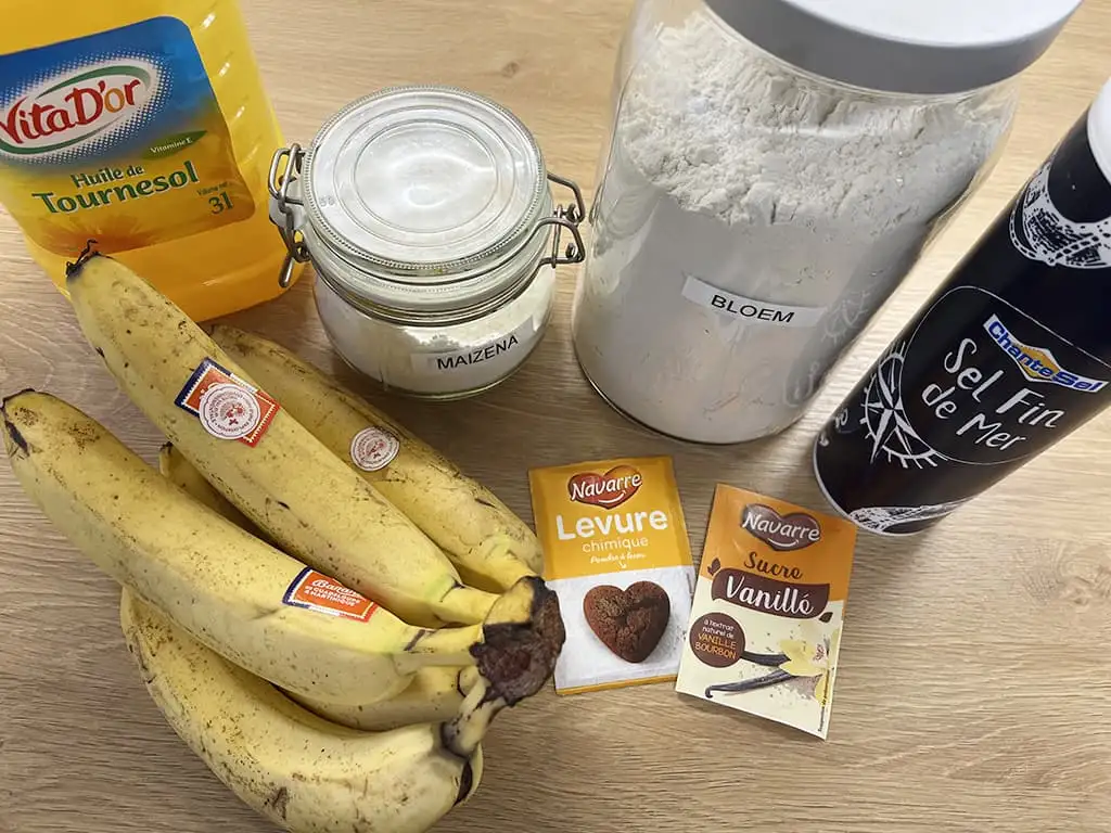 Pisang goreng ingrediënten