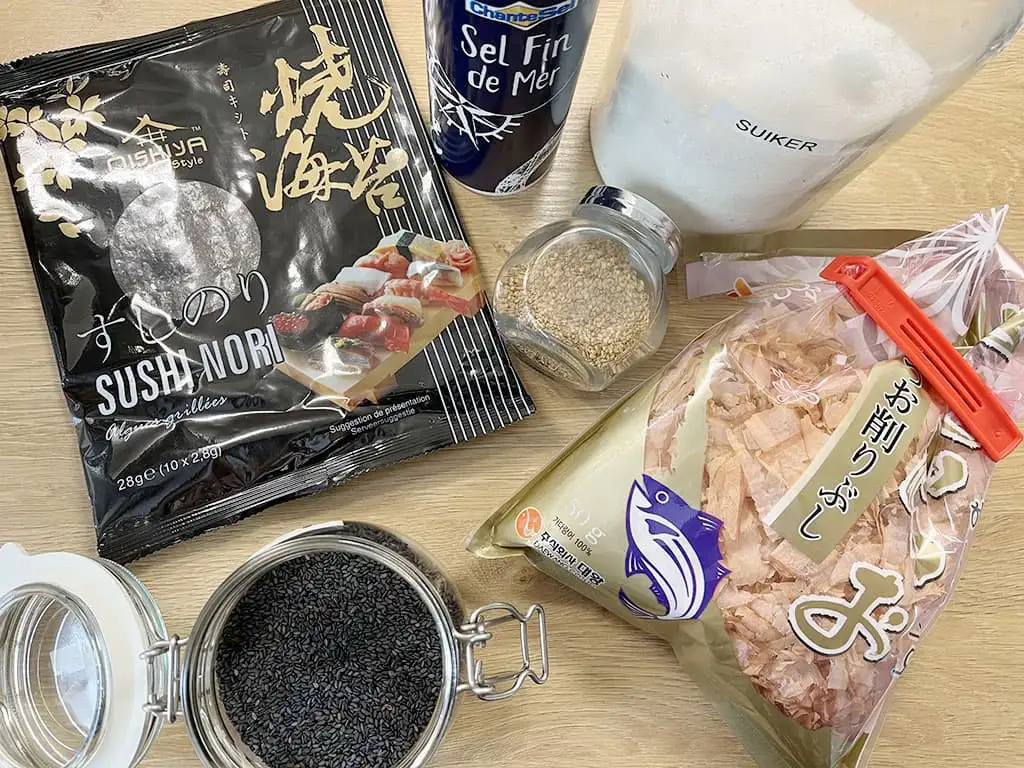 Furikake ingrediënten