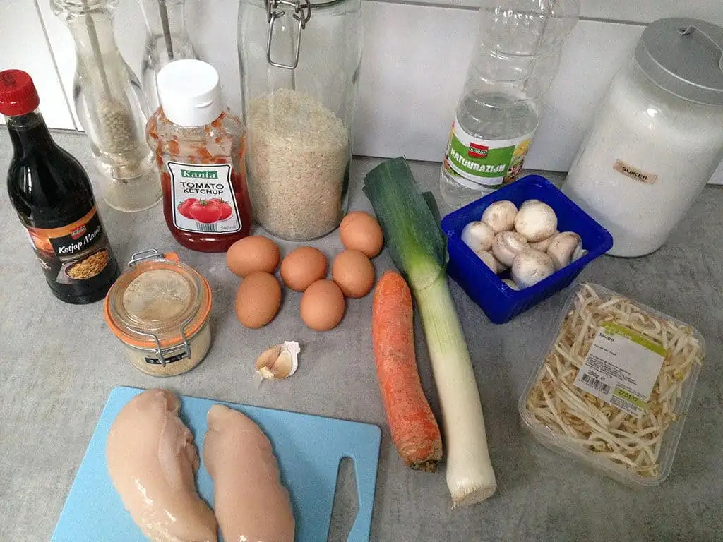 Foe yong hai ingrediënten
