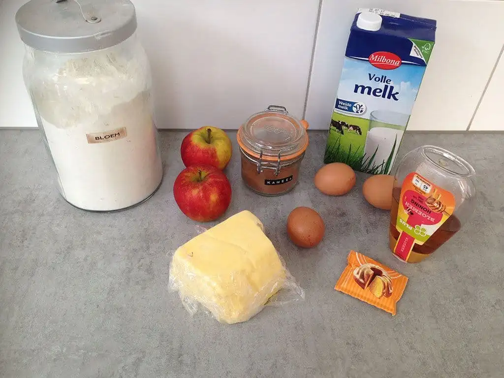 Appel en kaneel madeleines ingrediënten