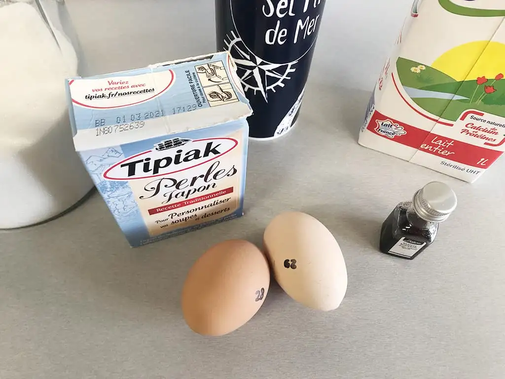 Tapioca pudding ingrediënten