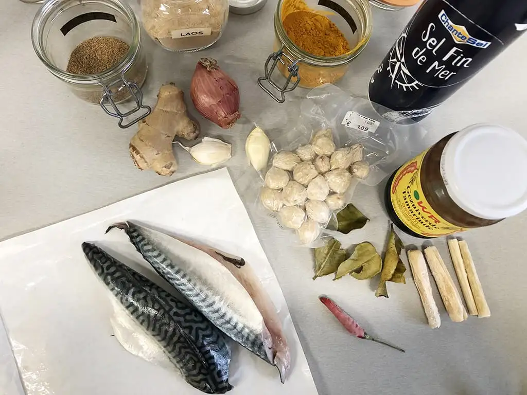 Pepesan Ikan ingrediënten