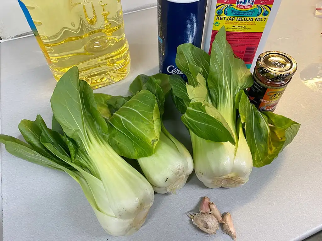 Paksoi uit de wok ingrediënten