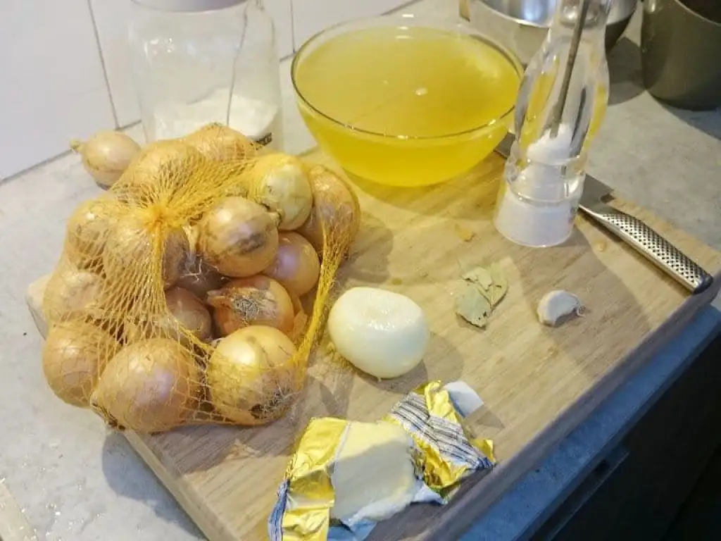 Franse uiensoep ingrediënten
