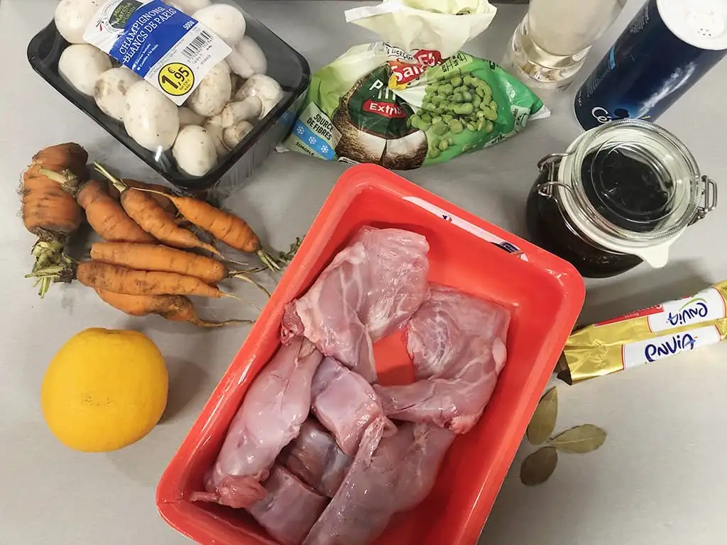 Konijn met sinaasappel uit de slowcooker ingrediënten